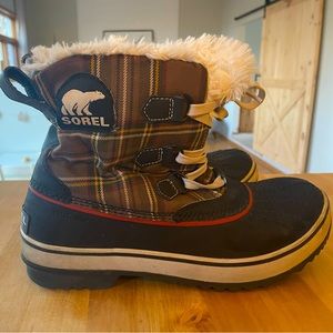 Sorel Winter Boots, Plaid women’s size 10